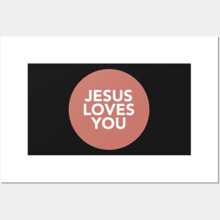 jesus loves you (cherry) Posters and Art